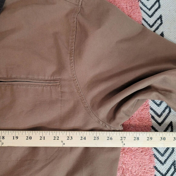 EDDIE BAUER BARN CHORE JACKET W CORDUROY COLLAR IN BROWN, SZ XL TALL - Picture 12 of 15